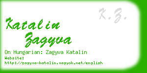 katalin zagyva business card